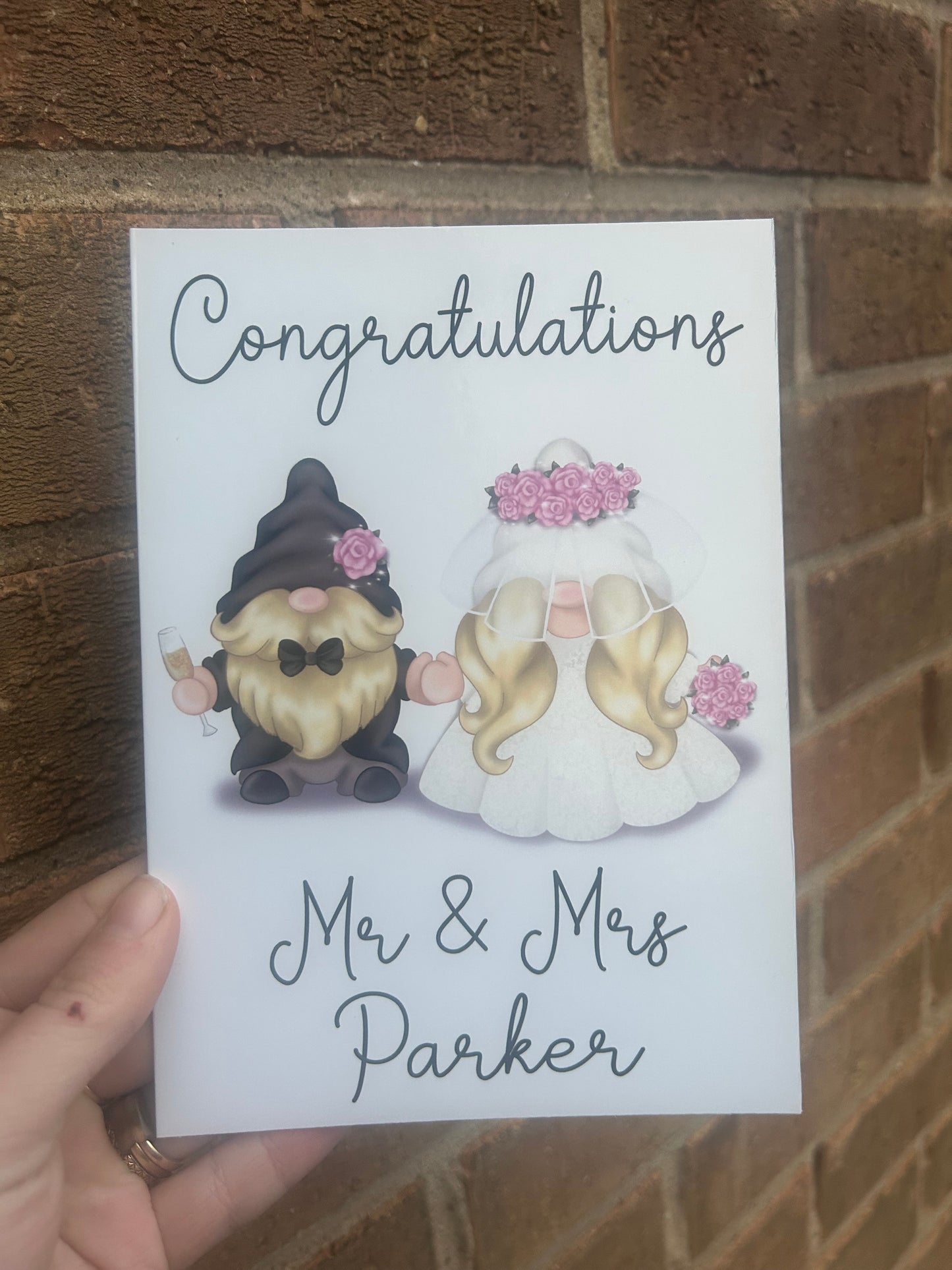 Congratulations Gonk Wedding Card 5x7