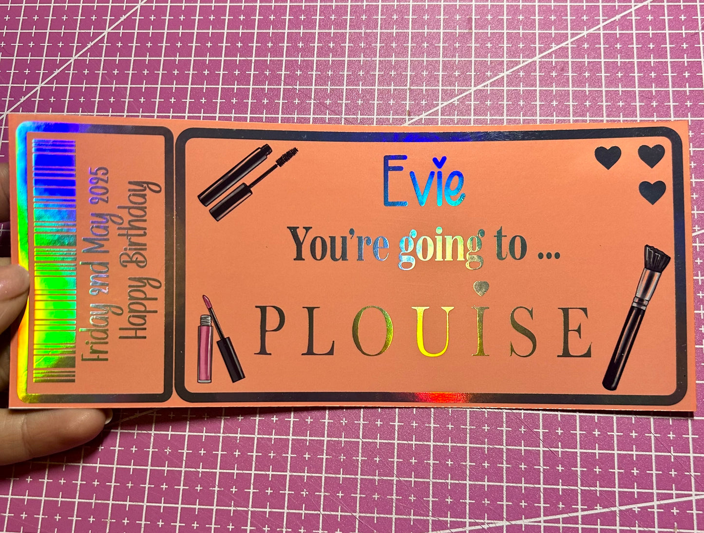 P Louise Foiled Ticket