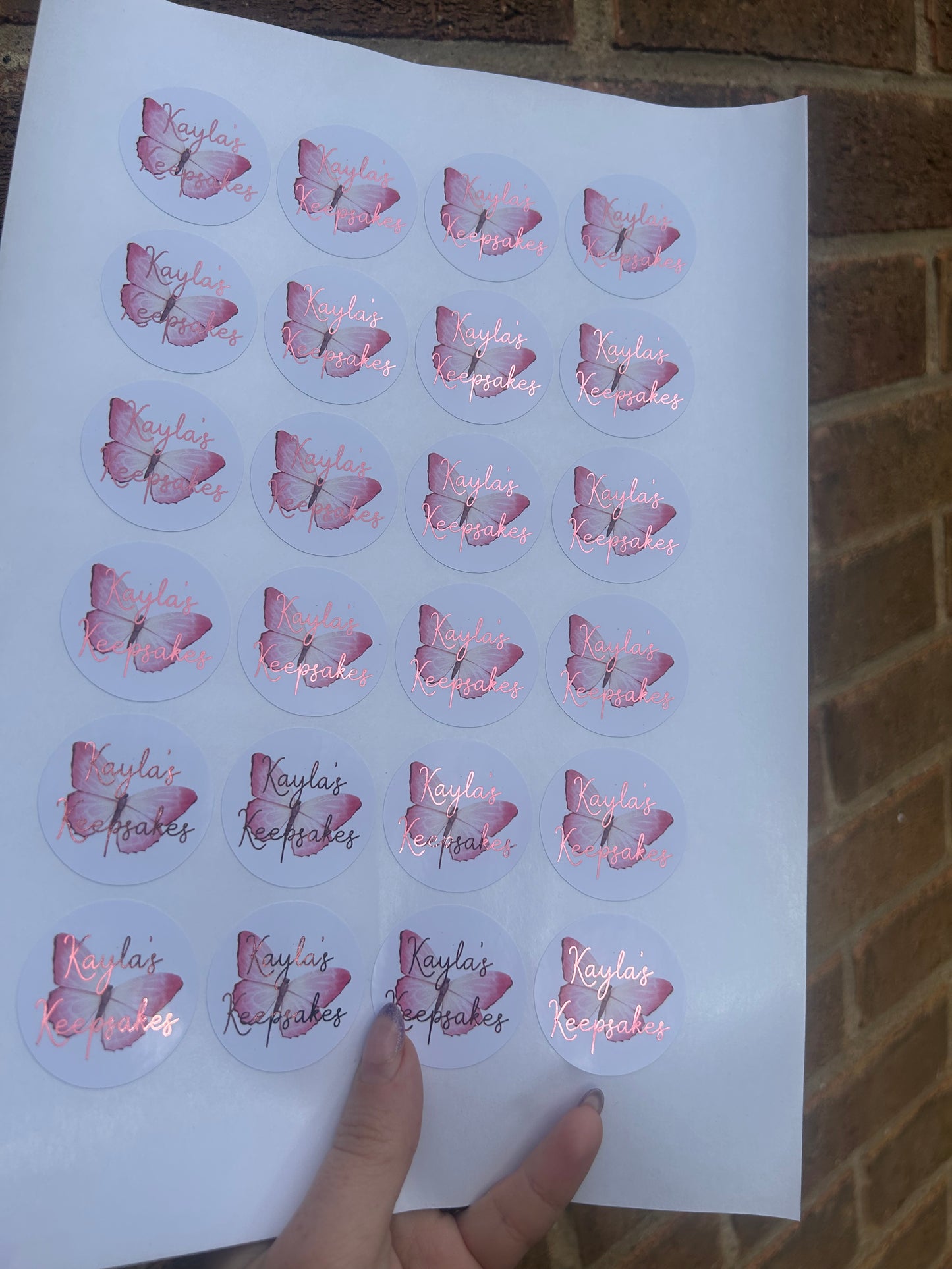 Business stickers 1.5 inches