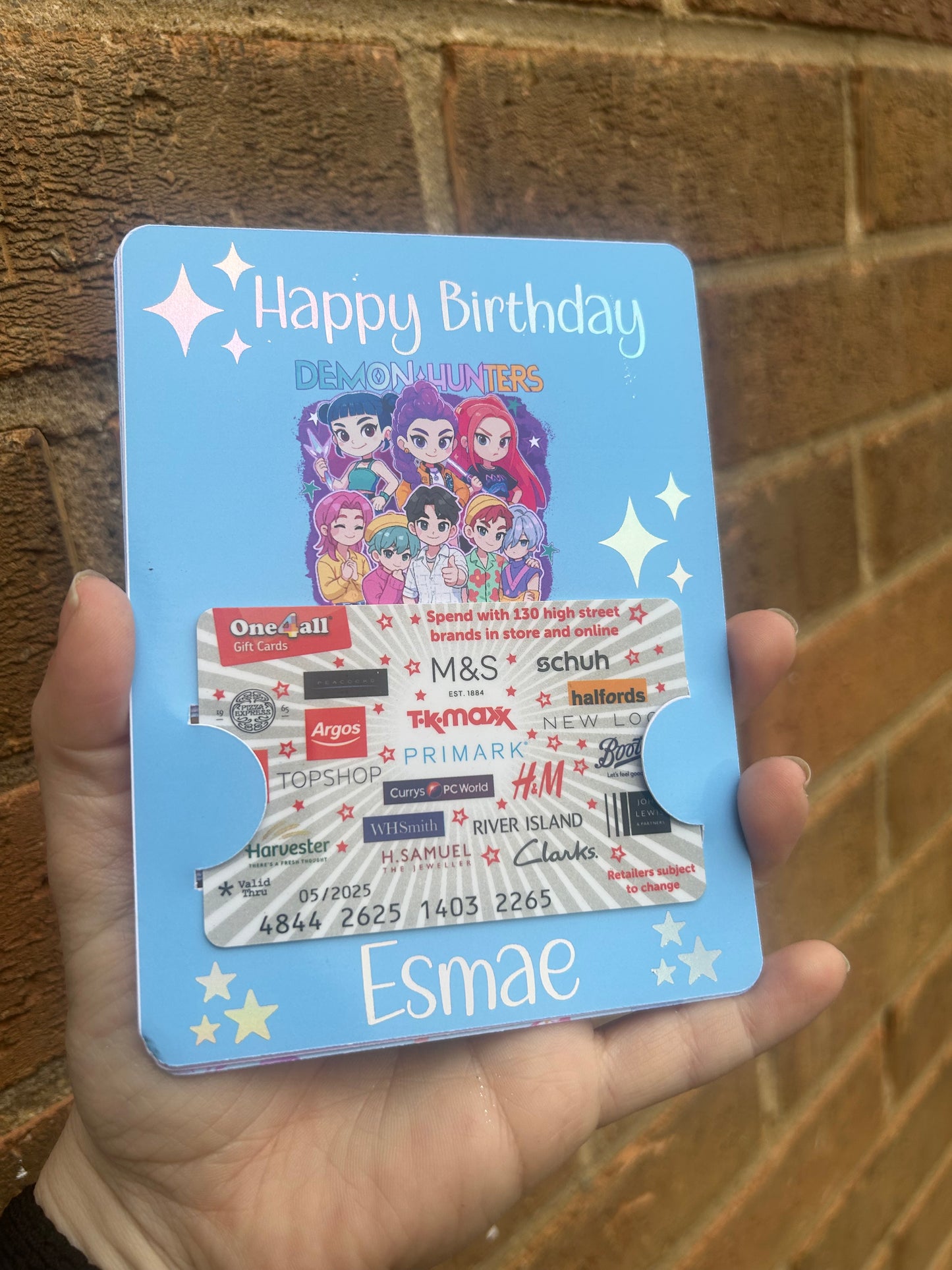 Personalised K-Pop Gift Card Holder | Custom Idol-Inspired Card Wallet | Glitter Foil Finish