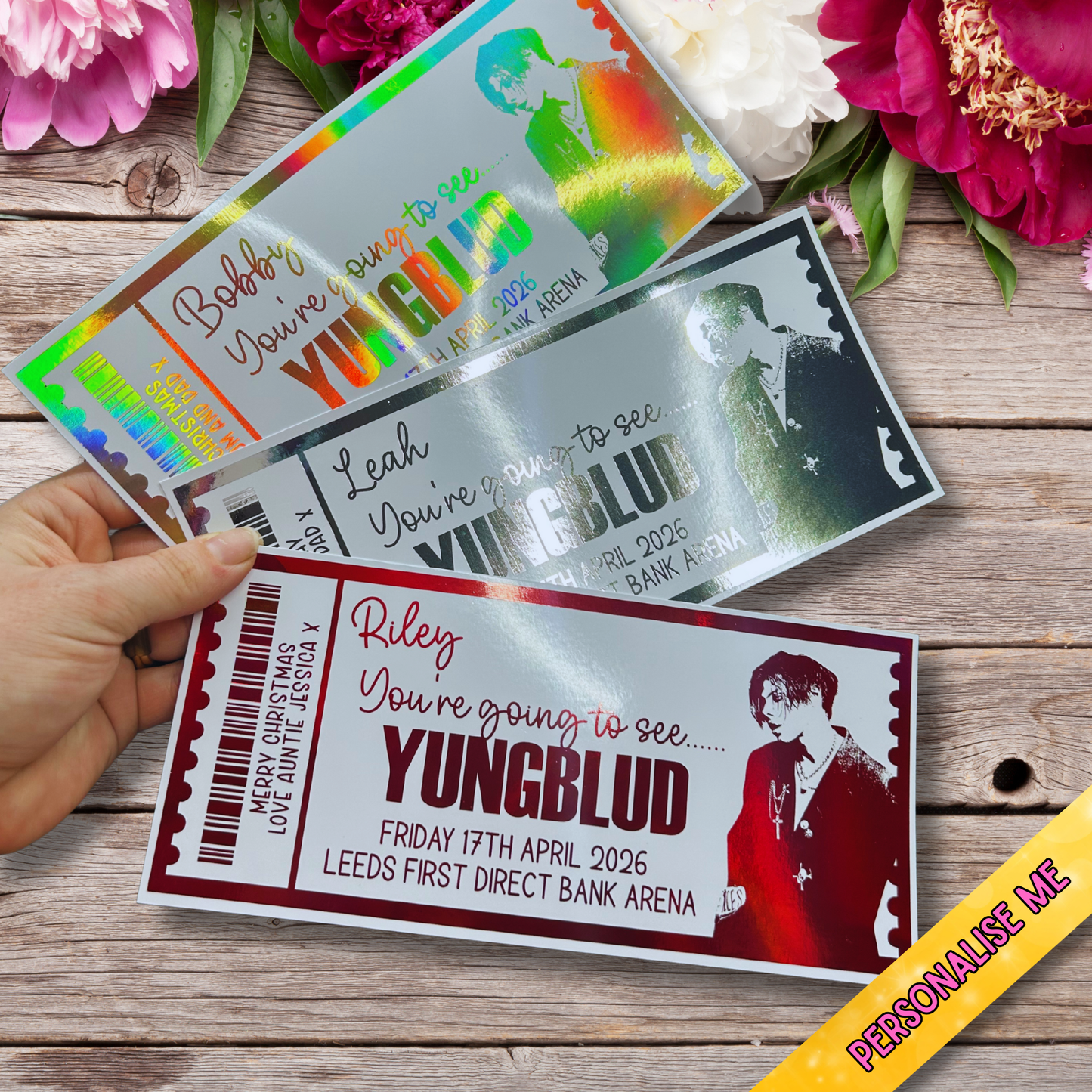 🎶 Personalised concert Gift Ticket — Keepsake Concert-Style Gift