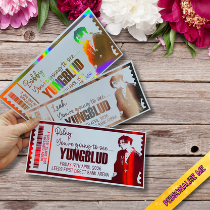 🎶 Personalised concert Gift Ticket — Keepsake Concert-Style Gift