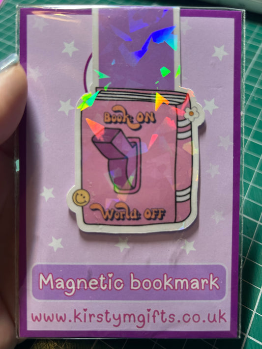 Book on world off Magnetic Bookmark