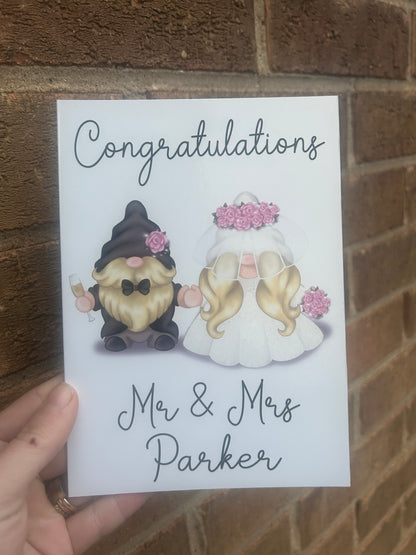 Congratulations Gonk Wedding Card 5x7