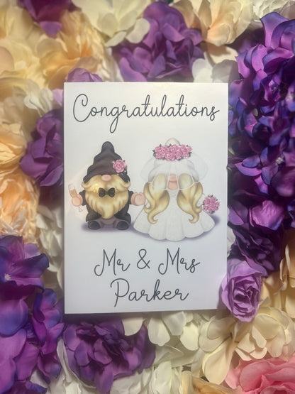 Congratulations Gonk Wedding Card 5x7