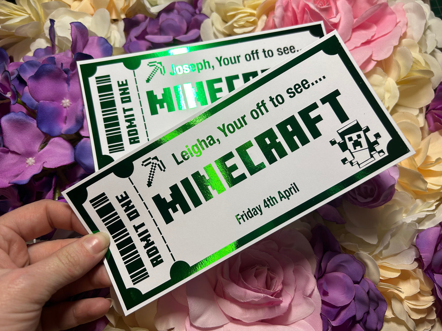 Foiled Cinema Tickets