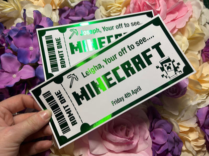 Foiled Cinema Tickets