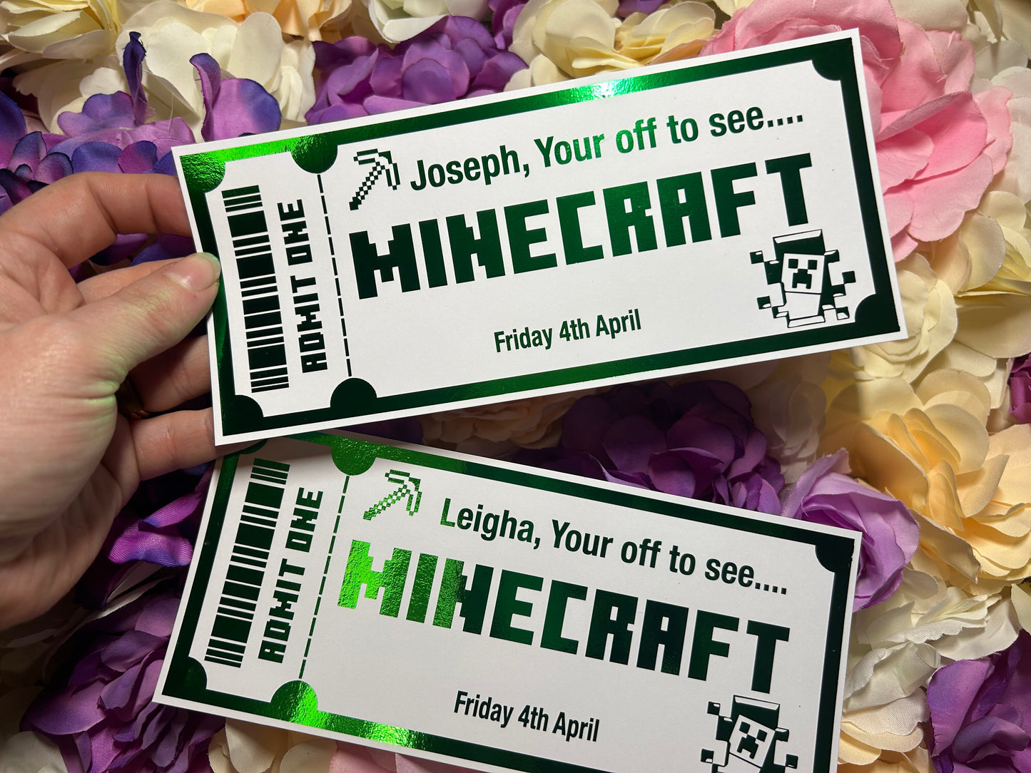 Foiled Cinema Tickets