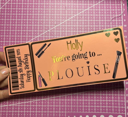 P Louise Foiled Ticket