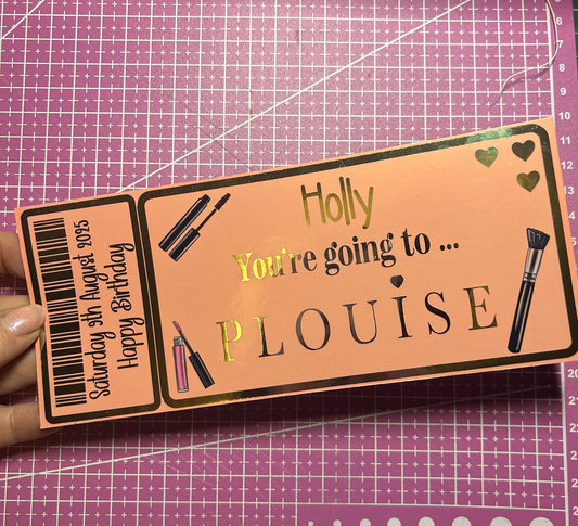 P Louise Foiled Ticket