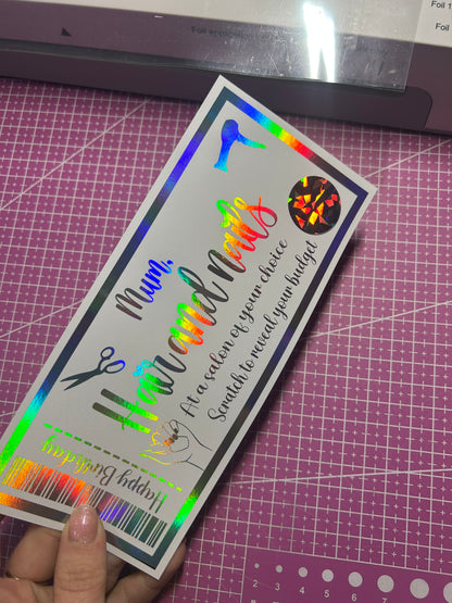 Hair and Nails foiled ticket reveal