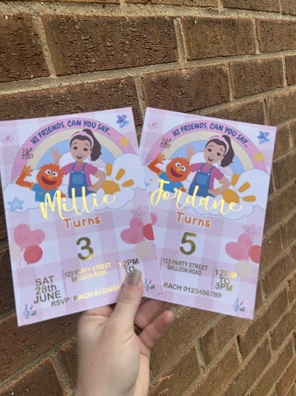 A5 Ms Rachel birthday invites