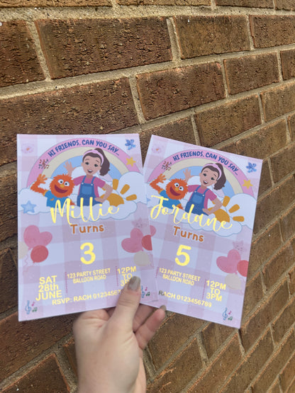 A5 Ms Rachel birthday invites