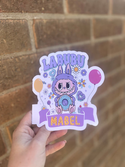 Labubu Birthday Card 5x7 – Glitter Gold Foil Finish | Cute Designer Greeting Card | Handmade Kawaii Art Toy Birthday Card (Copy)