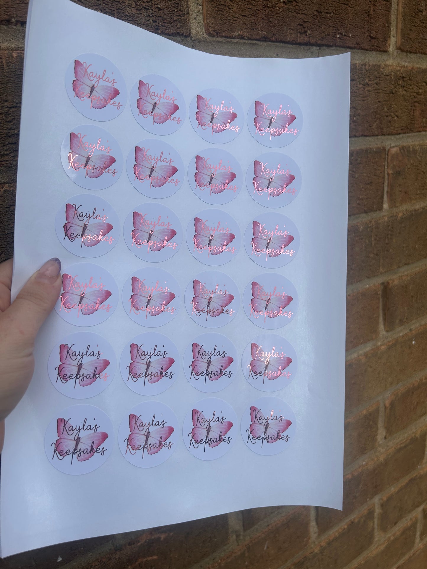 Business stickers 1.5 inches