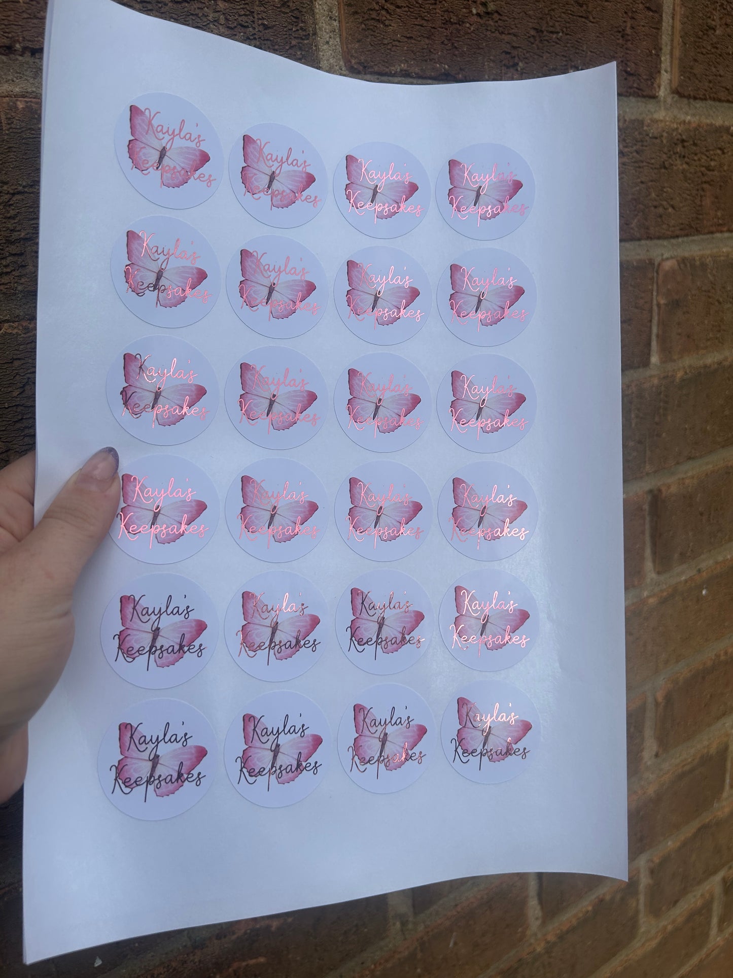 Business stickers 1.5 inches