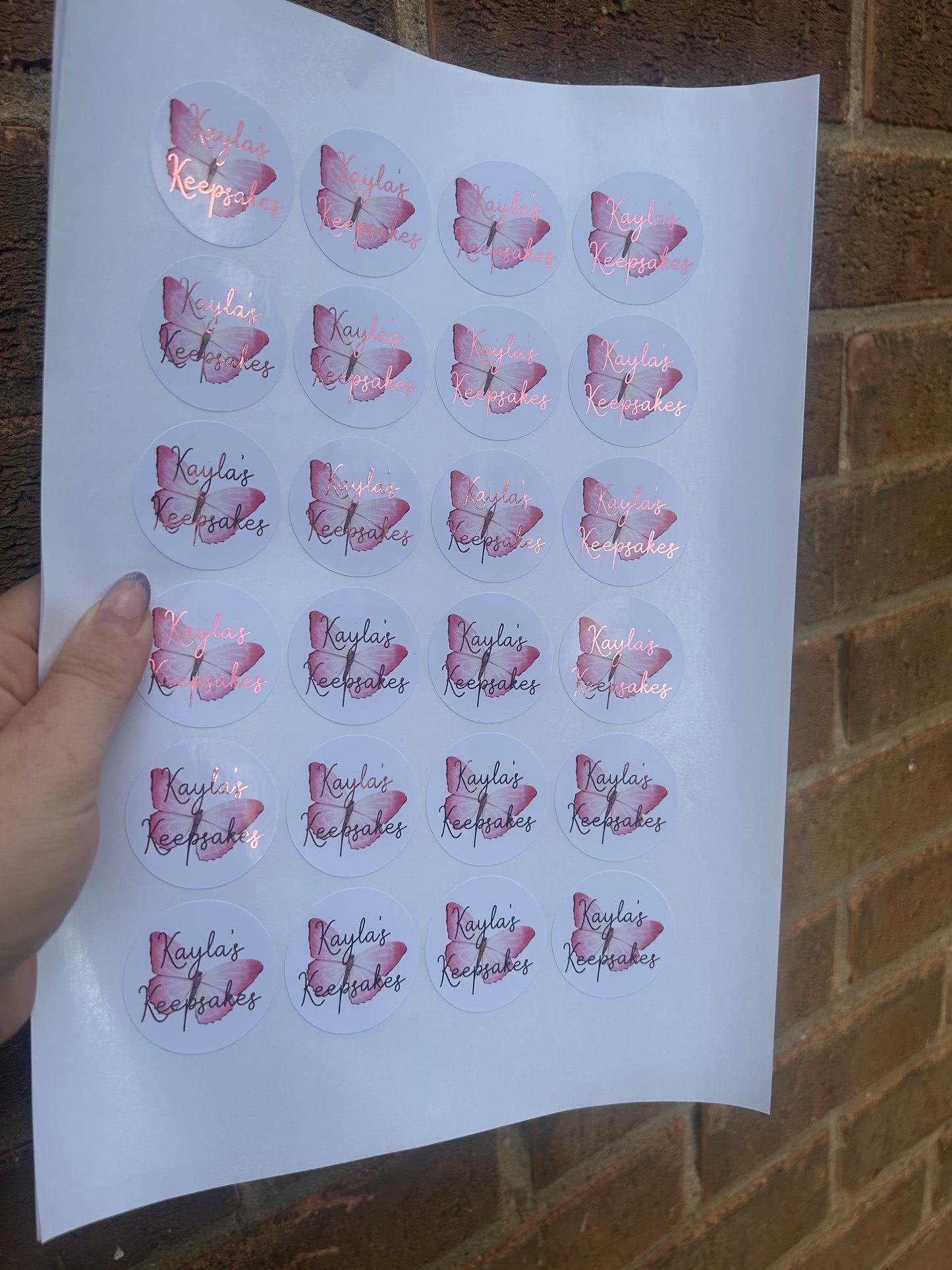 Business stickers 1.5 inches