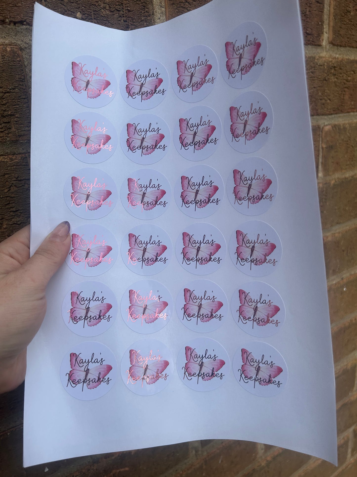 Business stickers 1.5 inches