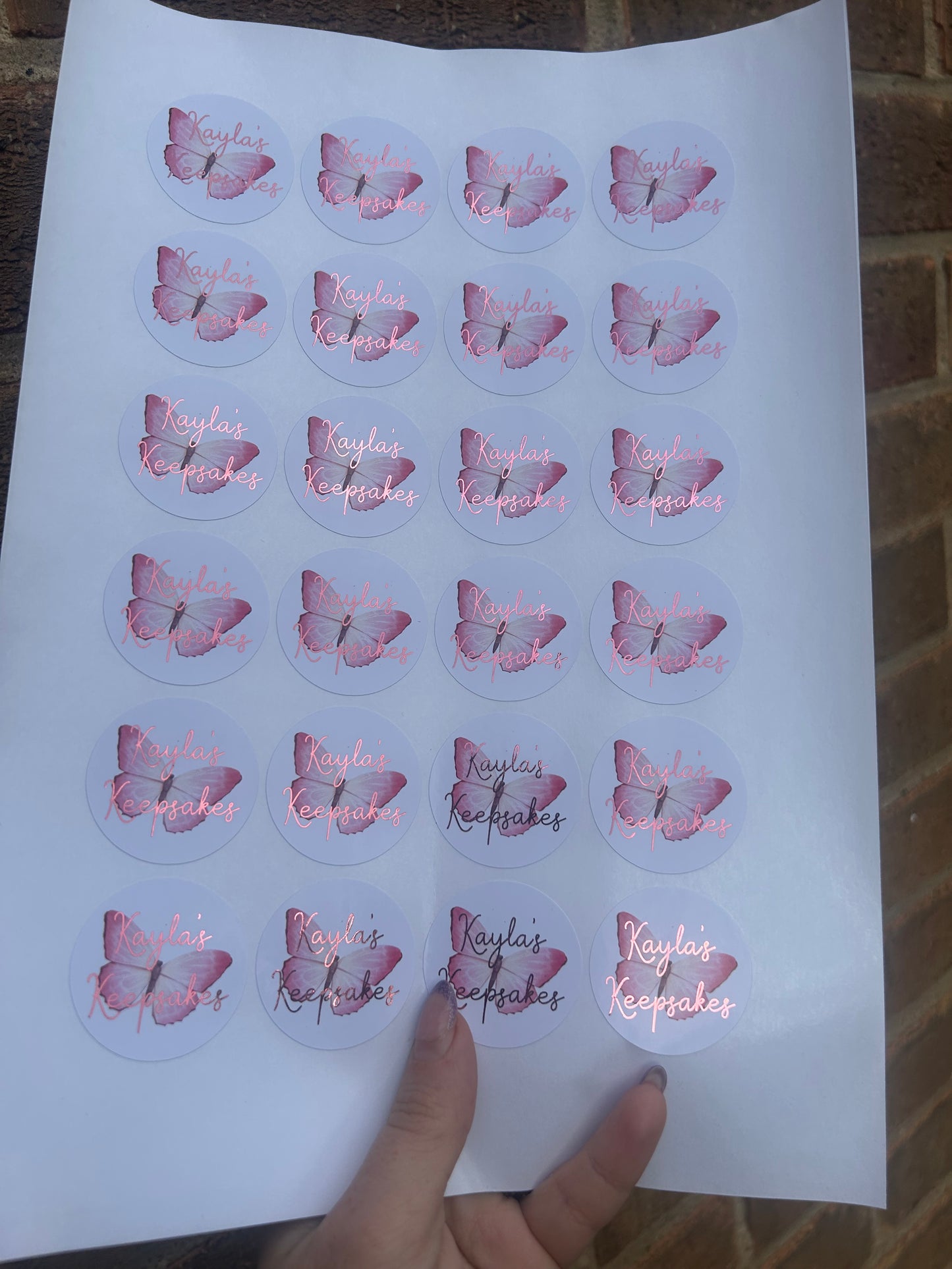 Business stickers 1.5 inches