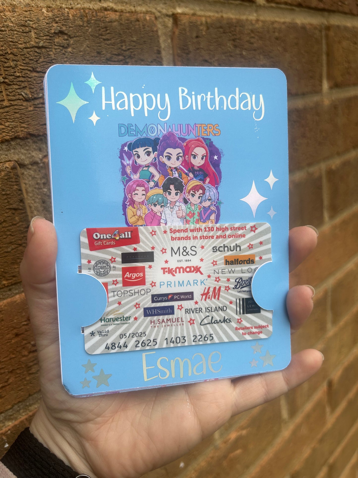 Personalised K-Pop Gift Card Holder | Custom Idol-Inspired Card Wallet | Glitter Foil Finish