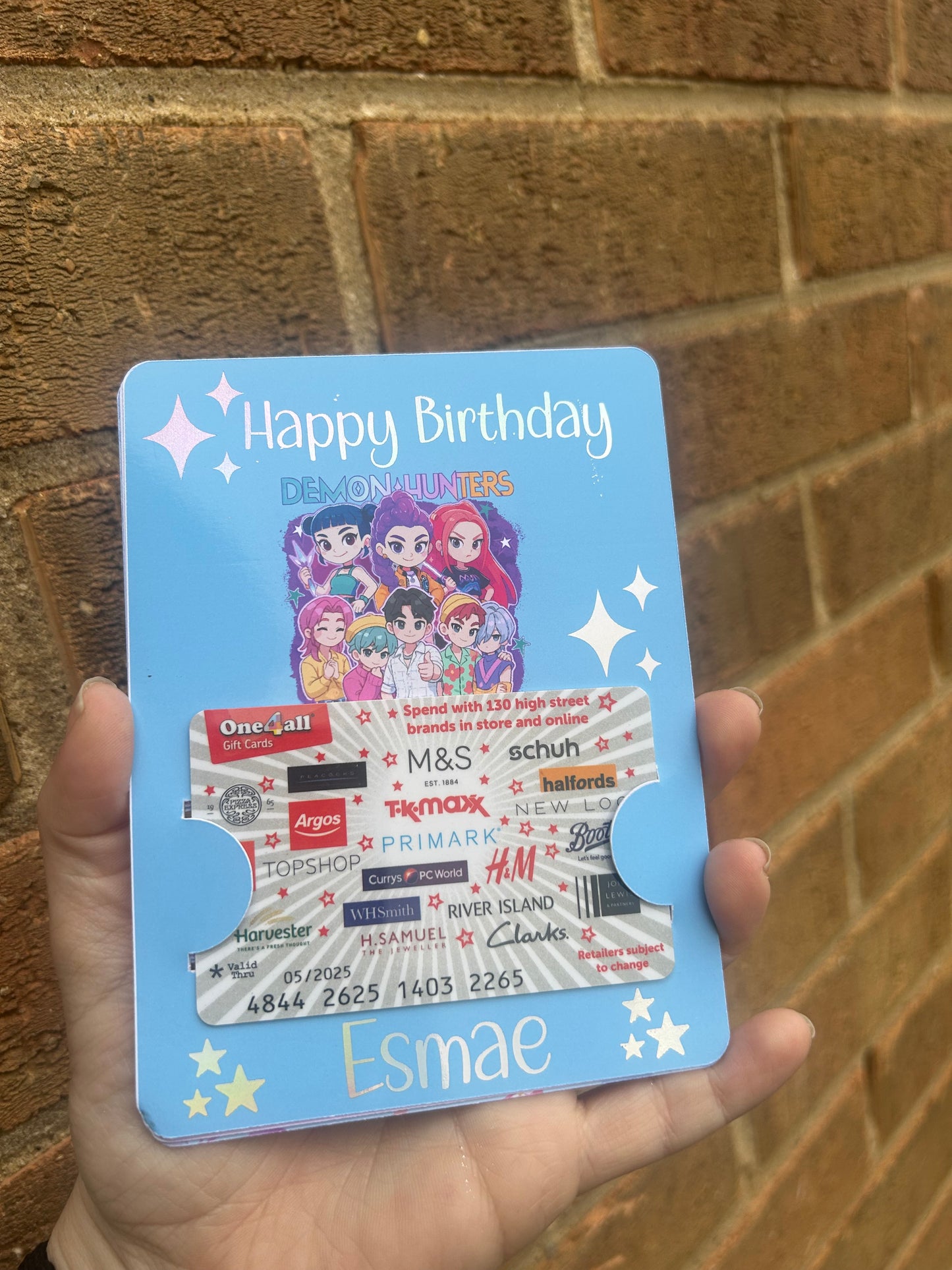 Personalised K-Pop Gift Card Holder | Custom Idol-Inspired Card Wallet | Glitter Foil Finish