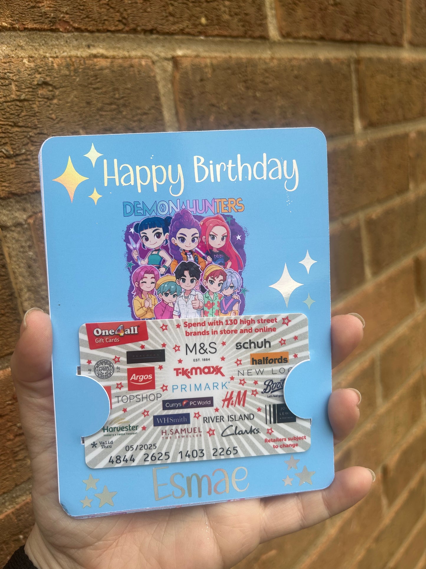 custom kpop gift card wallet with holographic foil