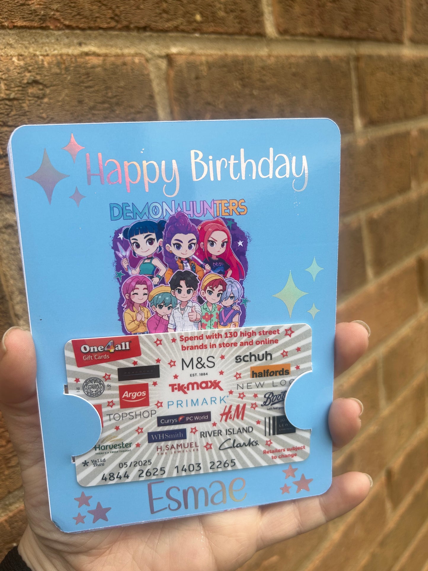 kpop fan gift card envelope with bias name printed