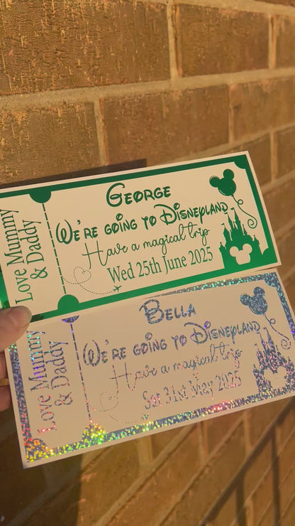 Foiled Holiday tickets