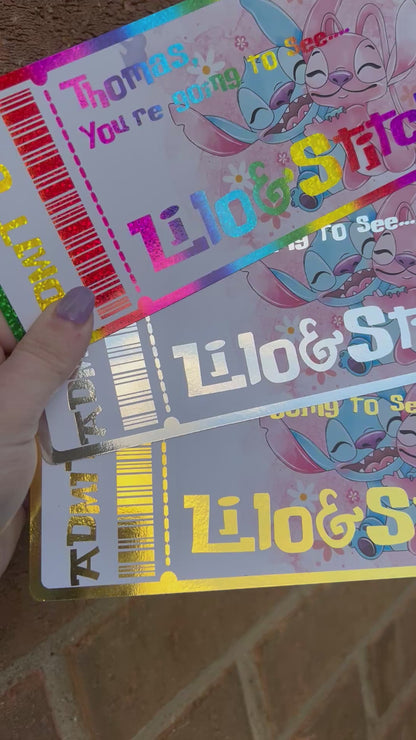 Stitch Movie Ticket